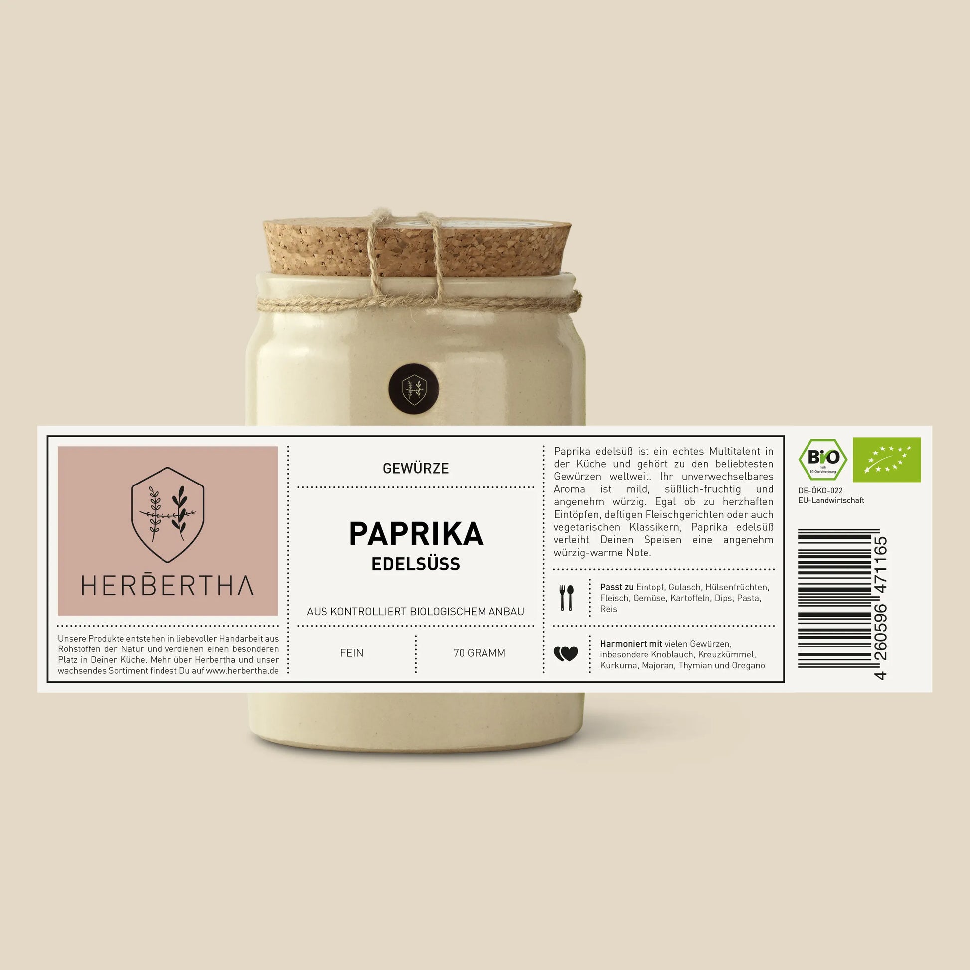 Paprika edelsüß - Naturland - Herbertha
