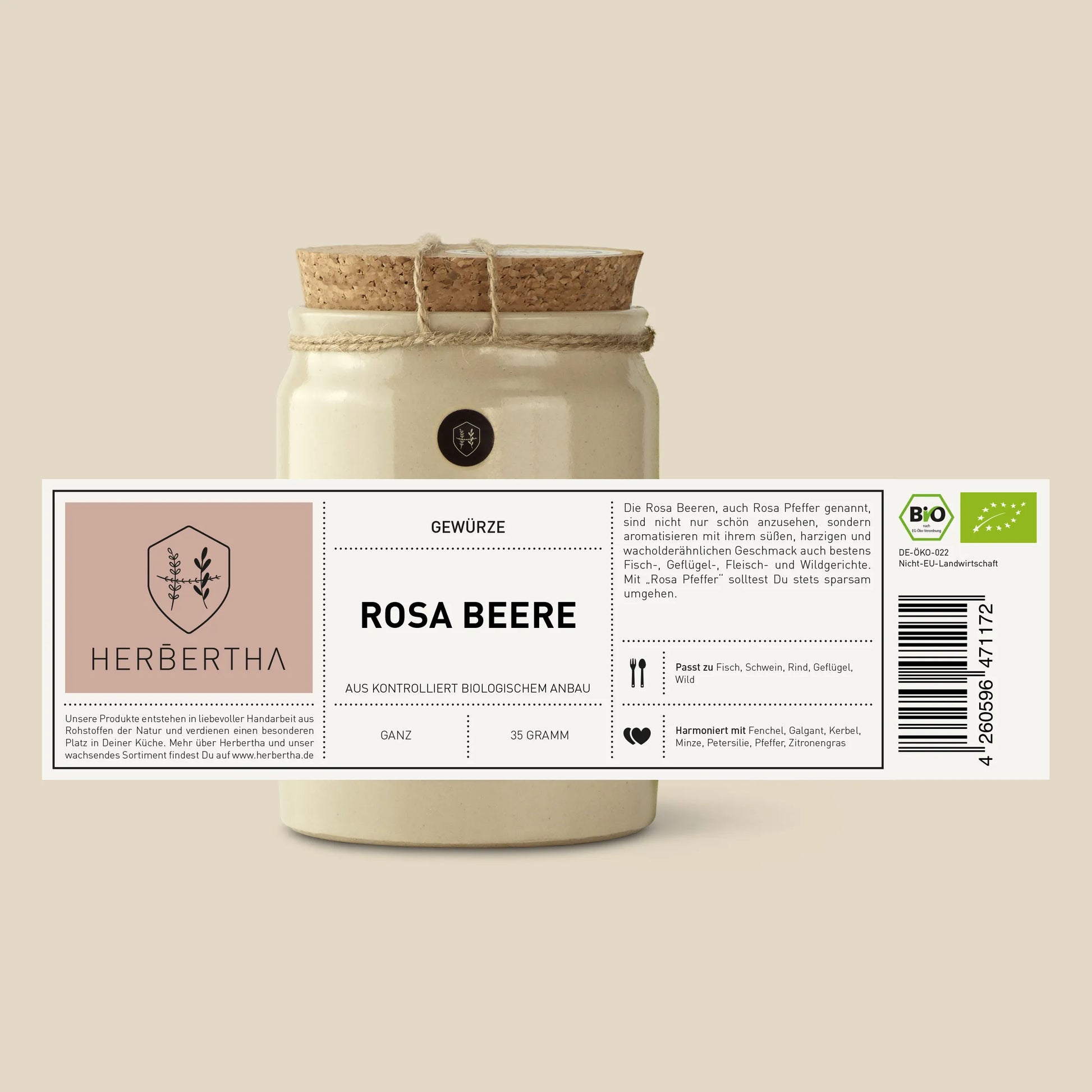 Rosa Beere - Herbertha