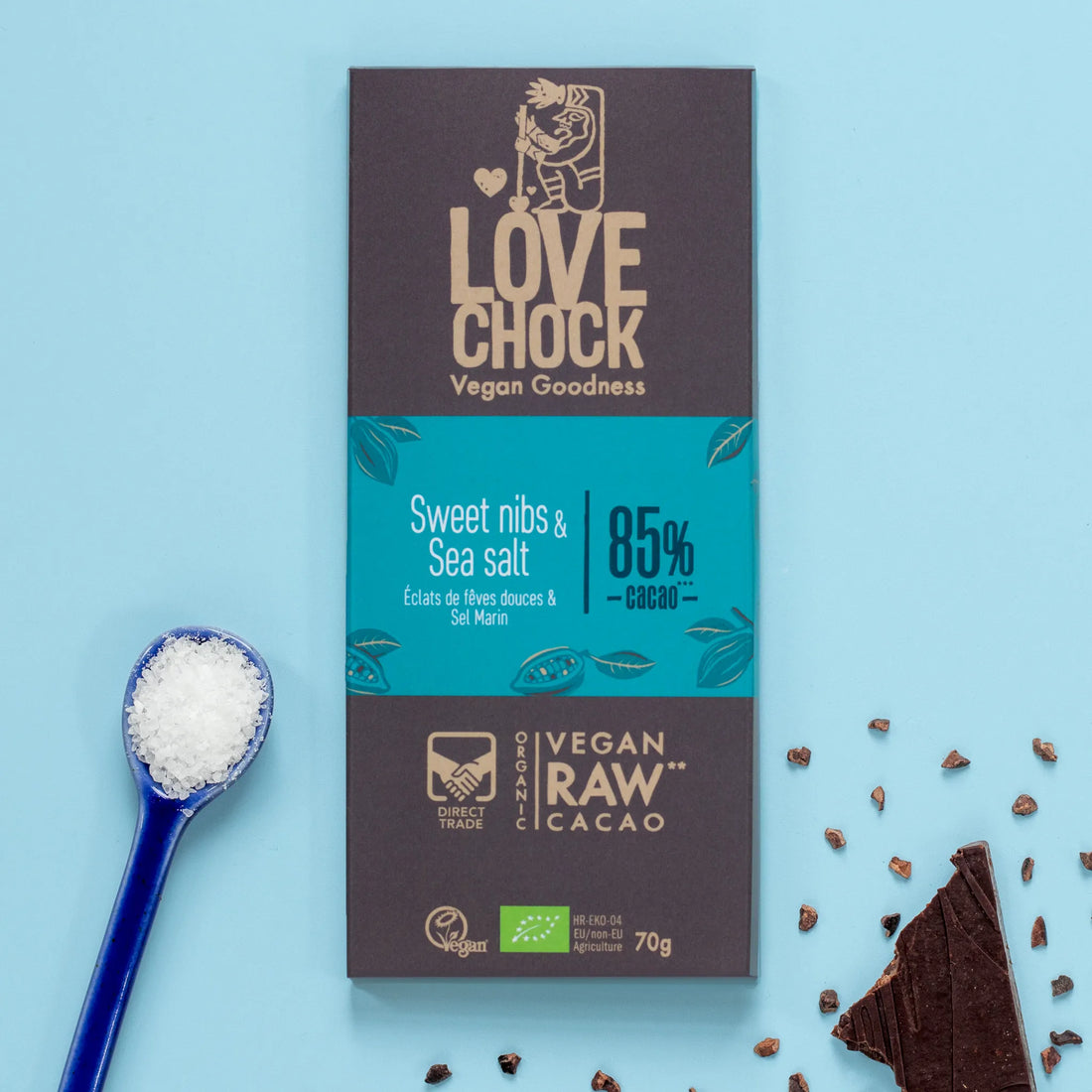 Lovechock Tafel Süβe Kakaonibs & Meersalz