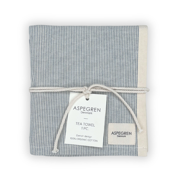 Geschirrtuch Nadelstreifen aus Bio-Baumwolle Farbe: Spring Lake