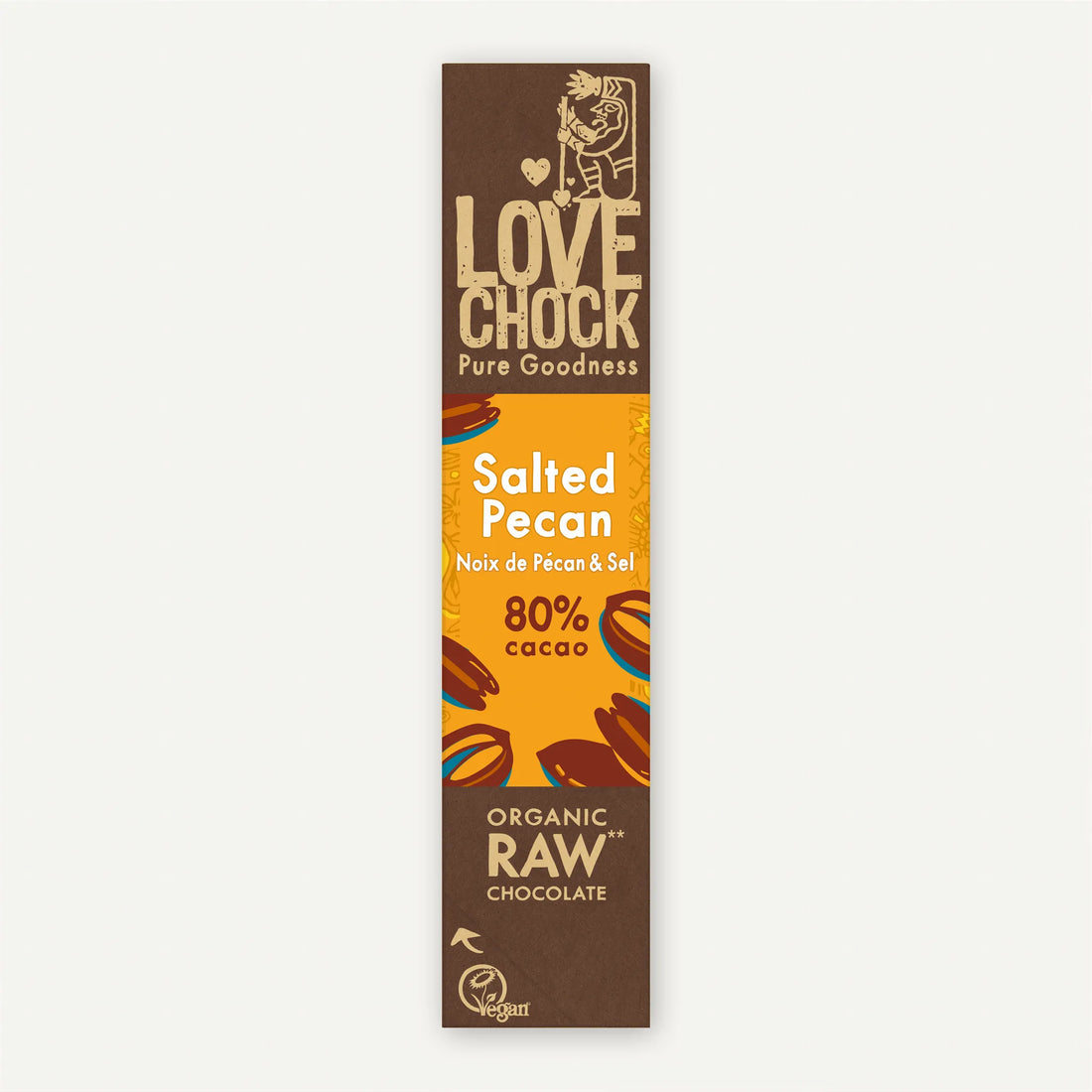 Lovechock Riegel Pecan Meersalz