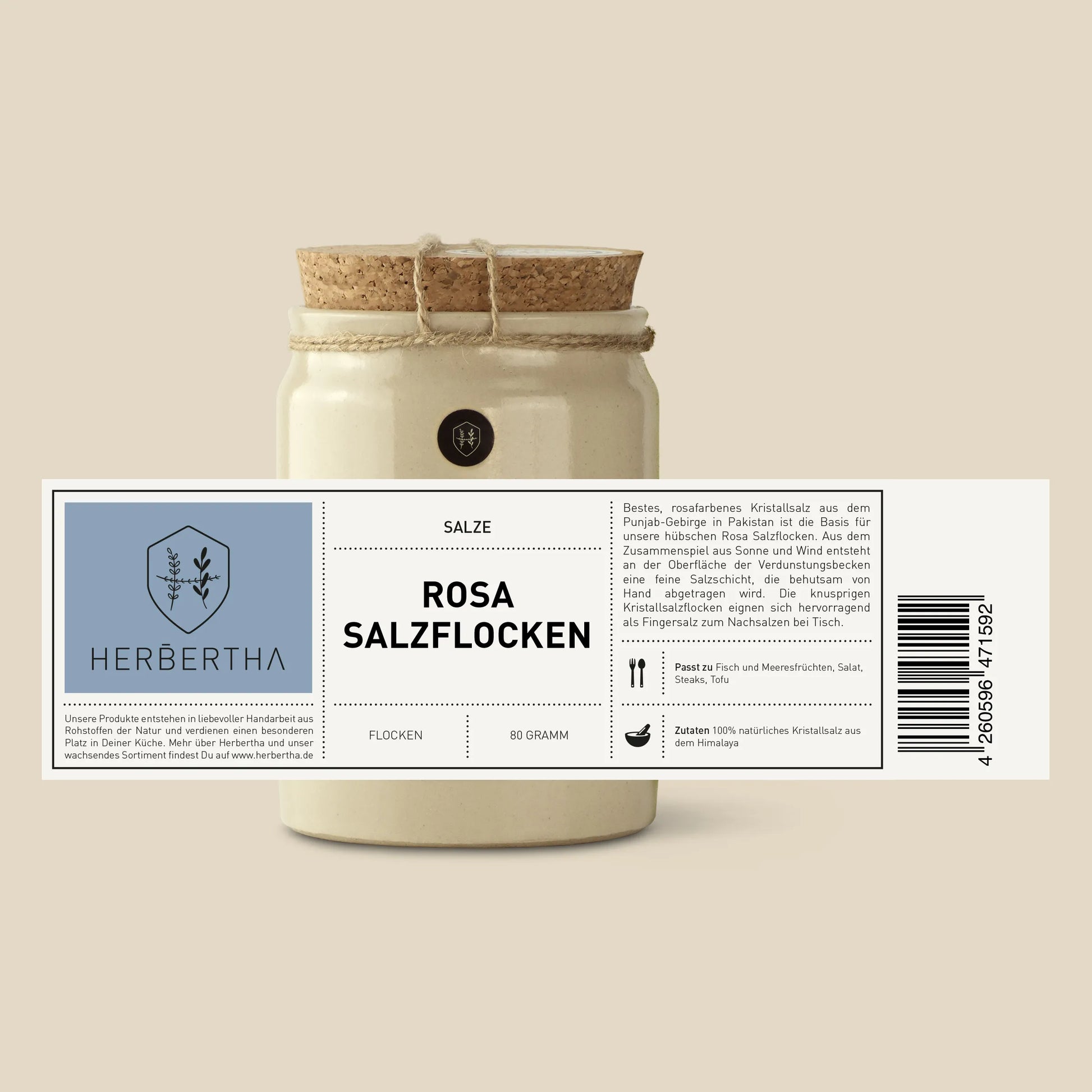 Rosa Salzflocken - Herbertha