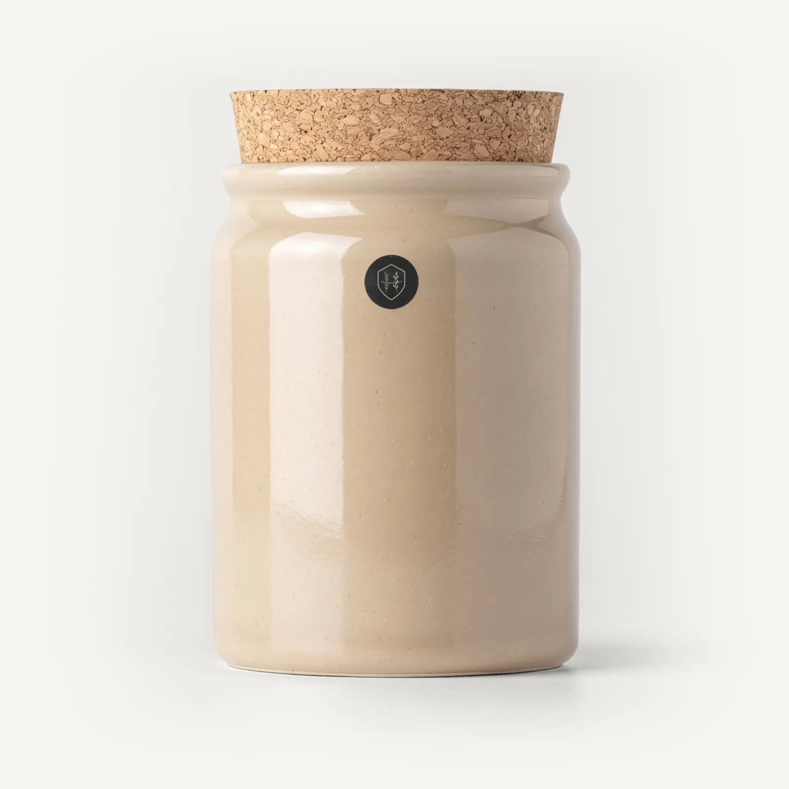 Steinzeugtopf natur glasiert