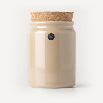 Steinzeugtopf natur glasiert